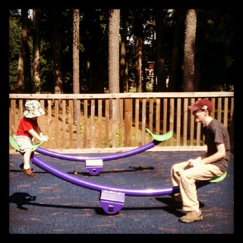 #photoadayaug #purple #playing At The Park (Taken With Instagram At Northside Park)