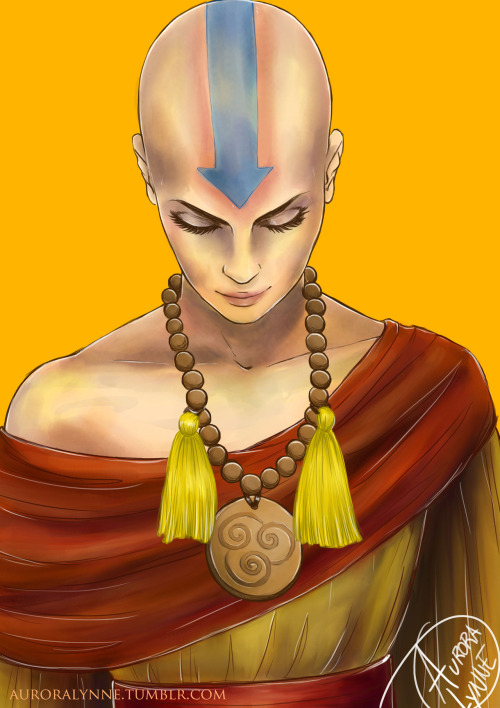 auroralynne: Jinora - I Feel Him Blessing Me, by Aurora Lynne I decided to draw Jinora with her head