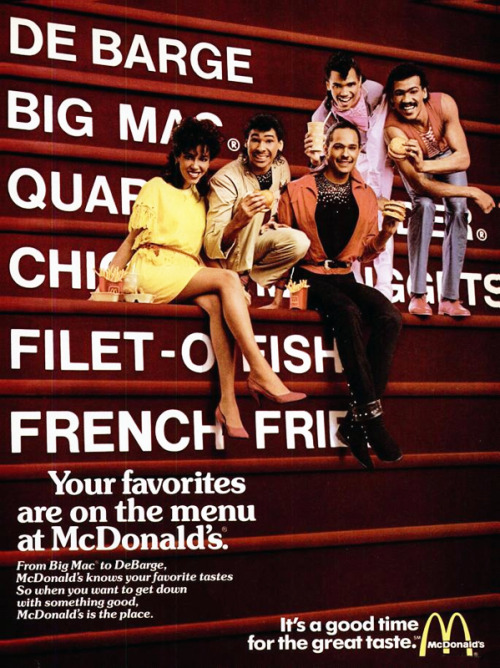 De Barge for McDonald&rsquo;s, 1984