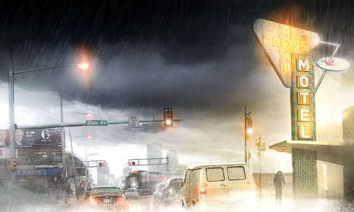 saveroomminibar:  Heavy Rain. Concept Art by François Baranger. 