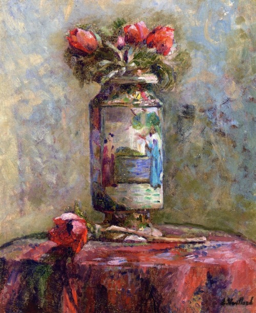 Anemones in a Chinese Vase (1900 - 1901)Edouard Vuillard