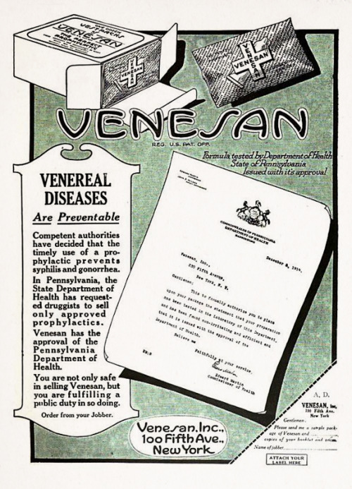 Vene-san Trade Ad for Pharmacists/Drugstore Owners, 1920