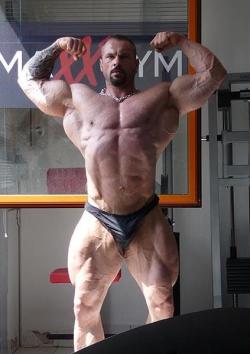 jockstrapwalt:  Miha Zupan  I think I&rsquo;ve found a new favorite bodybuilder. Yum!