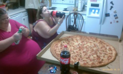 cumsoline:  aghoulistmike:  nathansummers:  brittanypaull:  what is life  MERICA !!!  Sweet Jeebus  She ain’t puttin’ that ranch dressing on the pizza, it’s what she’s drinking.