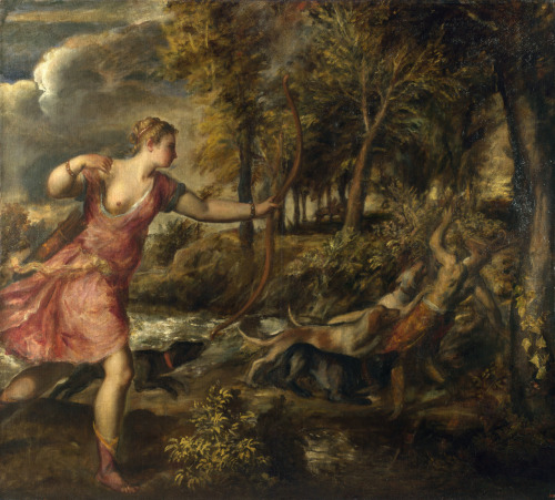 Death of Actaeon by Tizian