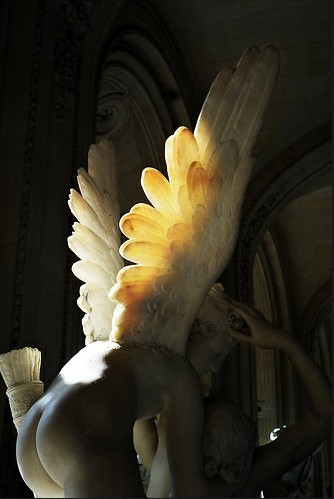 wasbella102:  Cupid with His Wings on Fire, Le Louvre: Nan Goldin