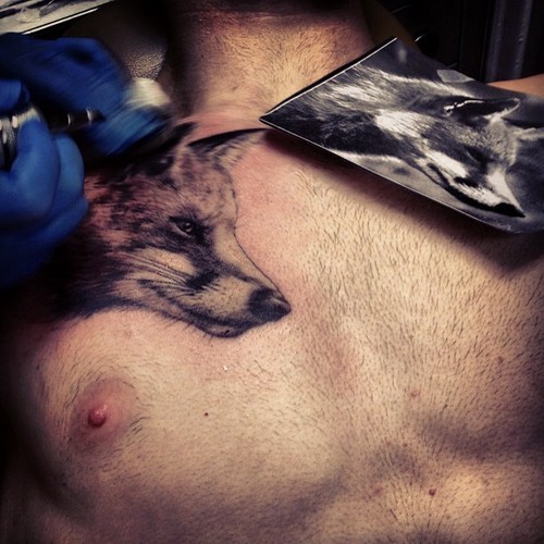 fuckyeahtattoos:  “…no one can catch the motherfucking fox.”- John Green, Looking