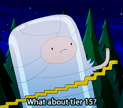 myshipsweremeantofly:  pandaburger266:  tk-the-tiger:  New code word for anything and everything: Tier 15  Adventure Time is perfect.  The best part is Finn doesn’t even know what Tier 15 is. 