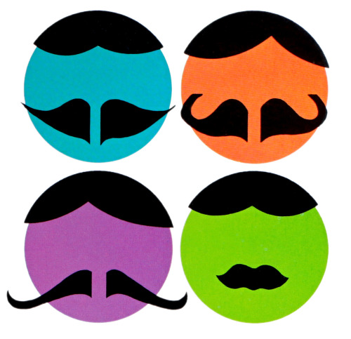 Barbershop quartet heads. via