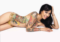 ilovetattooedwomen:  Reblog if you think she’s sexy!! Model: Levy Tran I Love Tattooed WOmen