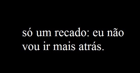 Se você se for...