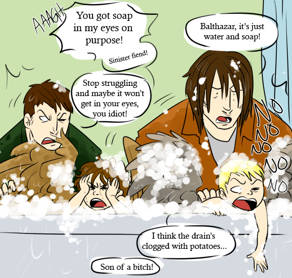 bumbledean:  kikibelge:  buenos-tardis-mishamigos:   Bath time.  I just squeed! 