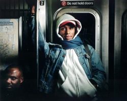 Chillinlikeamadvillain:  Mos Def Riding The Subway. 