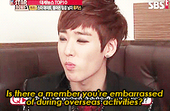 hoontokki:  When talking about Soo’s English skills 