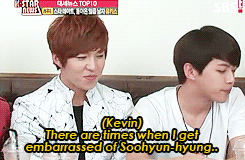 hoontokki:  When talking about Soo’s English skills 