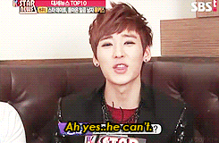 hoontokki:  When talking about Soo’s English skills 