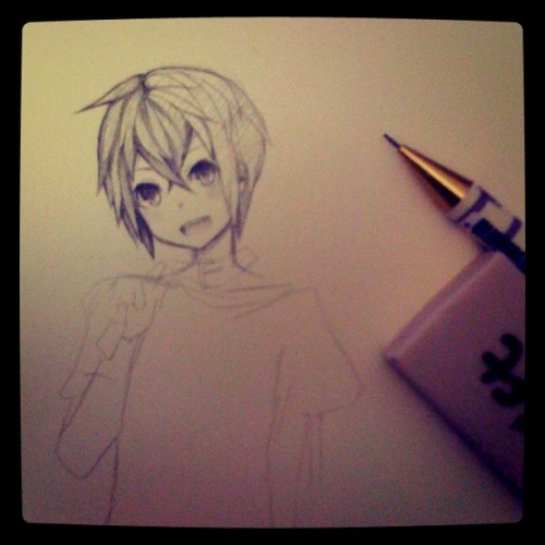 WIP Of My Friends Birthday Card. They Both Don't Know I Have Tumblr So I'll Post It Here ^ ^