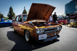 sdtwist:  _MG_7305 on Flickr. Classic Datsun at Motor Union. 