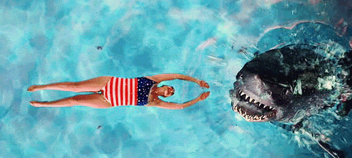 nerdchoice:  goodbye olympics, hello shark week Oh, hello Pushing Daisies reference. 