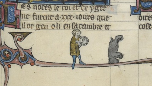 breakdancing bearRobert de Boron, L’Estoire de Merlin, Northern France ca. 1280-1290.Paris, BNF, Fr.