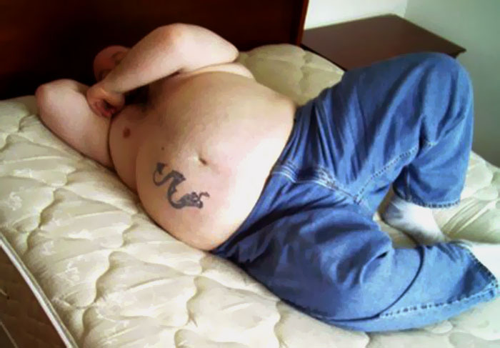 superchubby:  Tatooed belly