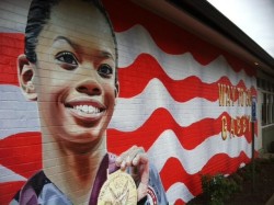 athleticsistas:  Gabrielle Douglas mural 