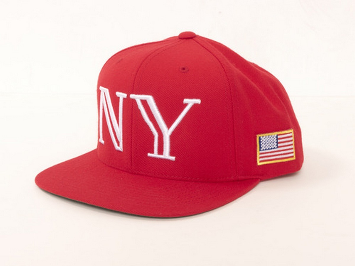 COMMISSARY | 40oz Red Balmain inspired ‘NY’ Snapback Drops Today // 12pm - 12am