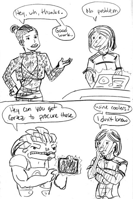 skoolmunkee:  I think we all like Traynor because she’s well-adjusted. (more Traynor comics) 
