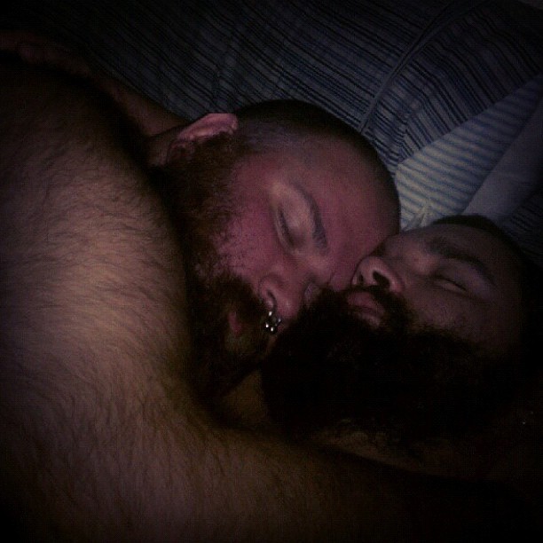 burbeary82:  Monday’s aren’t so bad.. @fattyj508 #myboo #bear #beard #beardwars