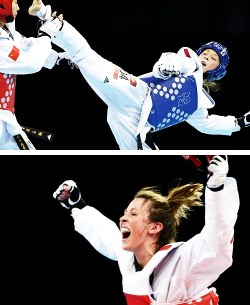 Rhaenysdayne:  You’re Cute And So Is Your Medal  Jade Jones Taekwondo -57Kg Gold