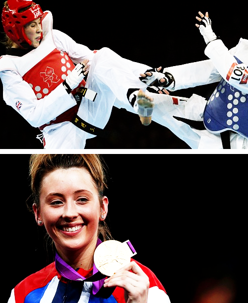 rhaenysdayne:  you’re cute and so is your medal  Jade Jones Taekwondo -57kg Gold