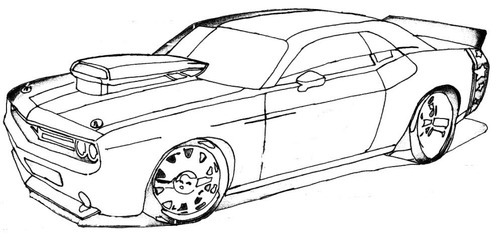 Desenhado um carro  