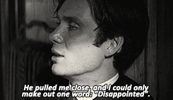 tomhiddles:  “I was disappointed… that you tried.” 