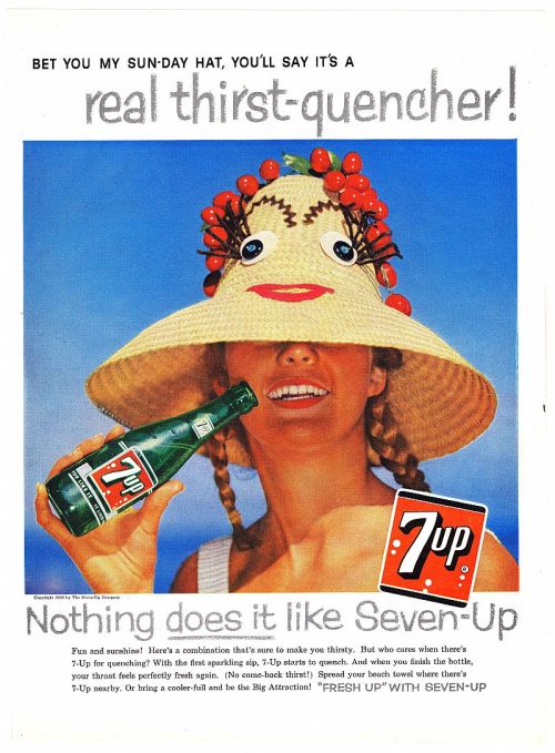 Check out the hilarious hat in this 1958 ad! (via retrophoria.com)