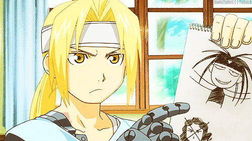 nicolesmisadventures:    greedlingerie:     #there’s a game in the Elric/Rockbell