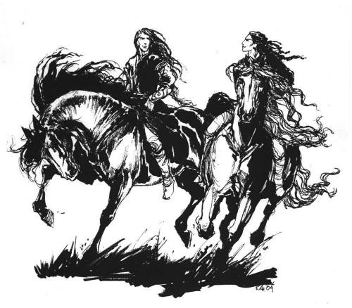 helcaraxe: Awesome Fingon illustrations  sources: 1, 2, 3, 4, 5 (last one comes with a bon