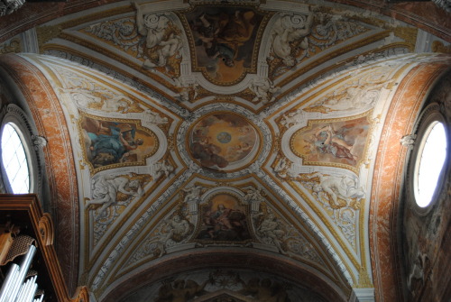Cappella di San Bruno, Basilica di Santa Maria degli Angeli e dei Martiri, Rome, view of the vaulted