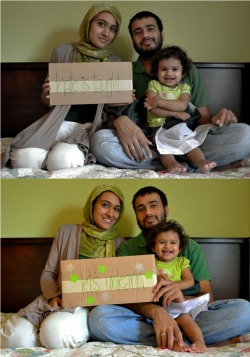 pakistanisagainststereotyping:  Sarah and Obaid and their infinitely adorable Nusaybah are three lovely Pakistanis who know how hate rolls: It’s taught so it has to be unlearned. Stop stereotyping. Stop the hate. P.S. Nusaybah’s smile wins without