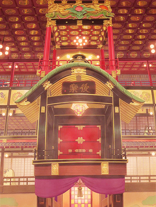 wigglytuffs:  Spirited Away → inside the bathhouse 