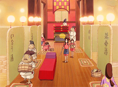 wigglytuffs:  Spirited Away → inside the bathhouse 