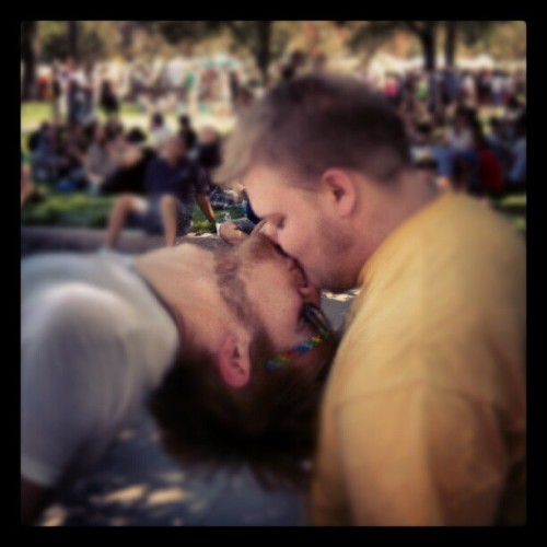 lovefatguy:  reallifescomedyrelief:  colorsofequality:  Noses full of each other’s beards. <3 (Taken with Instagram)  Baha…. <3  So sweet 