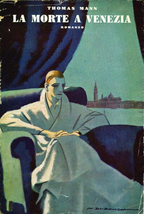 Marcello Dudovich, cover illustration for the first Italian edition of Thomas Mann’s Death in Venice [La morte a Venezia], 1930  www.alai.it 