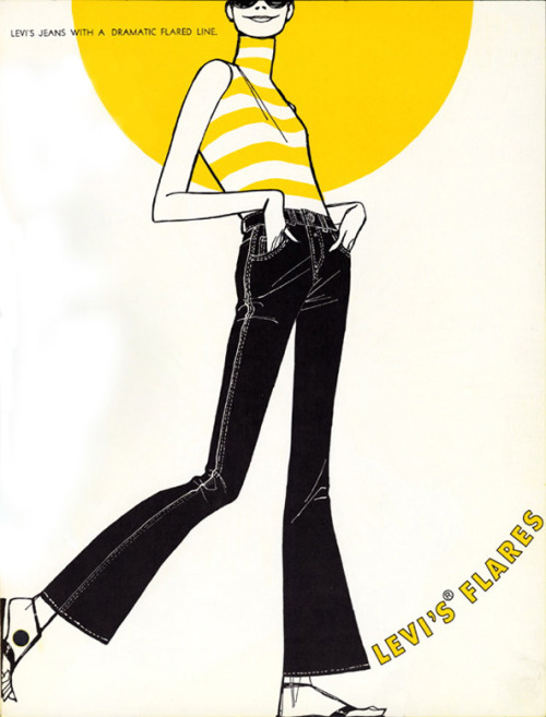 phasesphrasesphotos: Levi’s Flares for Gals 1969