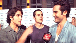   Reporter asks Tyler Hoechlin if anyone has ever told him he looks like a younger Joaquin