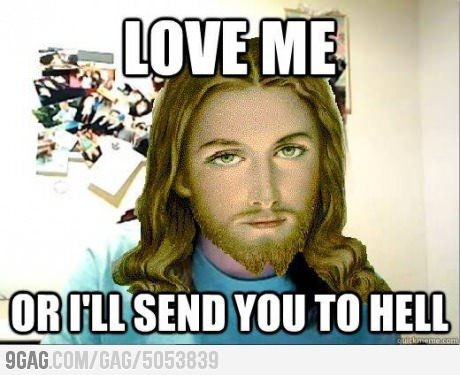 9gag:  Overly Attached Jesus