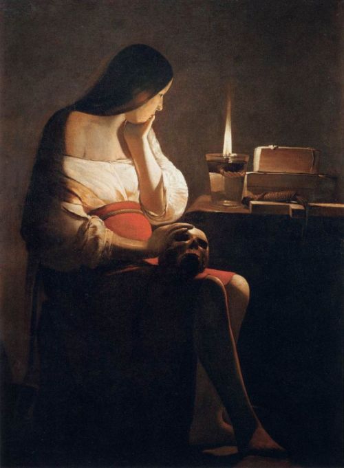 Saint Mary Magdalen with the Smoking Flame (1640). Georges de La Tour (French, Baroque, 1593-16