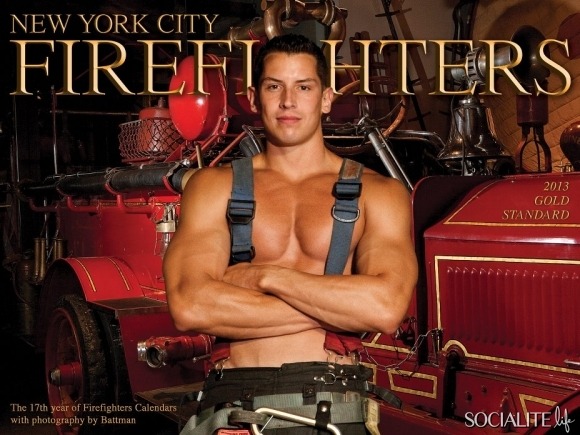 socialitelife:  There is the official 2013 Official FDNY Calendar of Heroes and