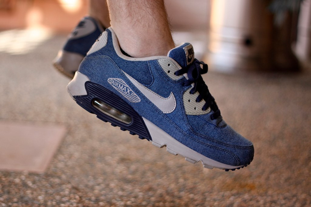 nike air max 90 denim blue