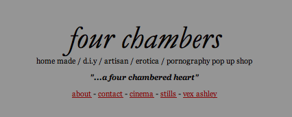 fourchambers.tumblr.com So, I have been plotting something recently. It&rsquo;s