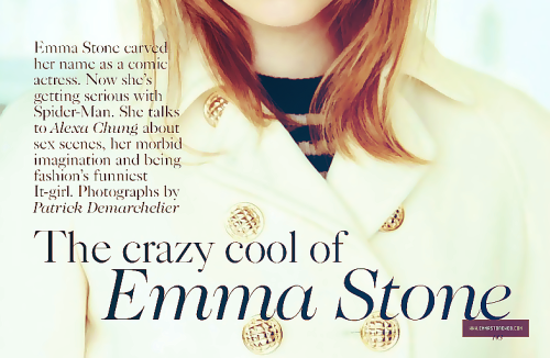 manifesto-leopard:  Emma Stone - British Vogue August 2012 
